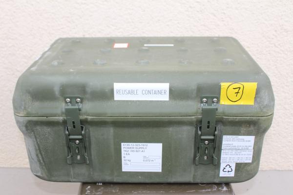 Transportkiste Kiste Bundeswehr Box Transportbox GFK Maibach 60x40x30 Gebr No7